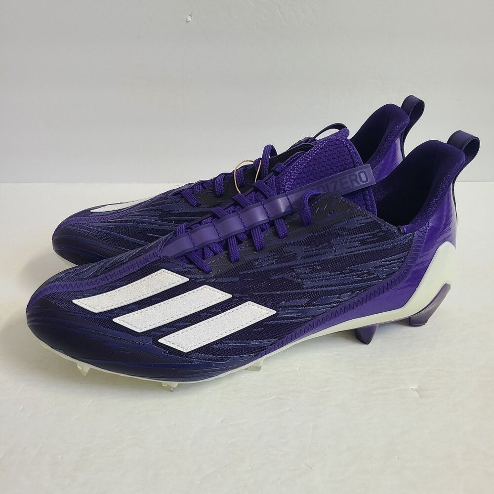 NEW Adidas Adizero Football Cleats HP8751 Size 14 Purple